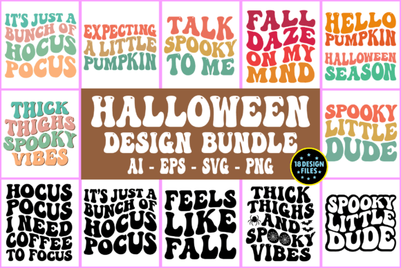 Halloween Retro Wavy Design Bundle: A Designer’s Review