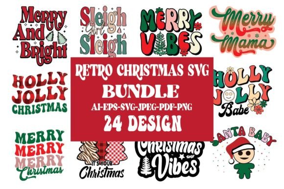 Retro Christmas SVG Sublimation Bundle Review