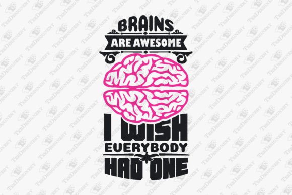 Review: Brains Are Awesome Sarcastic Quote for Embroidery