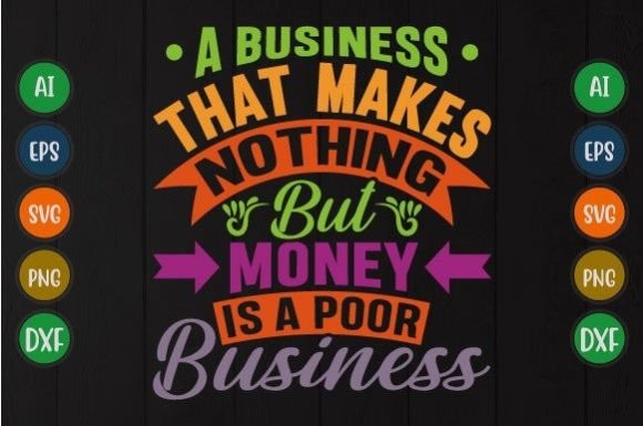 Review: Money is a Poor Business Quote for Embroidery