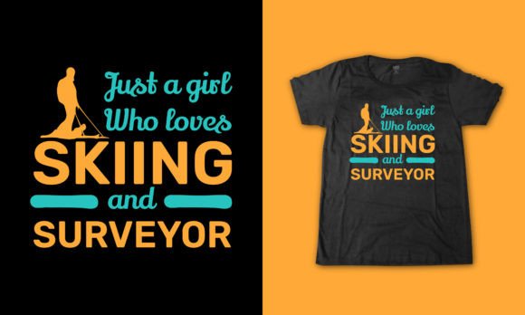 Review: Surveyor Skiing Girl Quote Tshirt Design for Embroidery