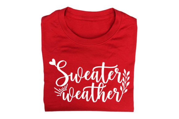 Reviewing Sweater Weather_Quote Vector Design for Embroidery