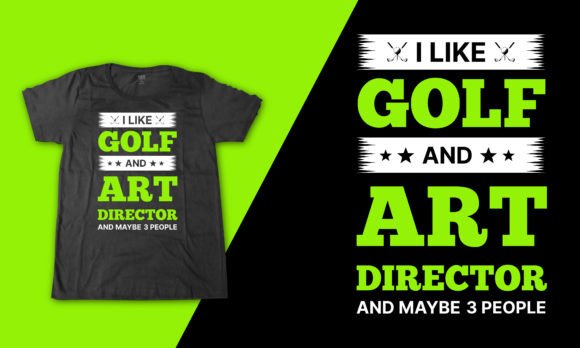 Reviewing the Art Director Golf Minimal Quote Vector