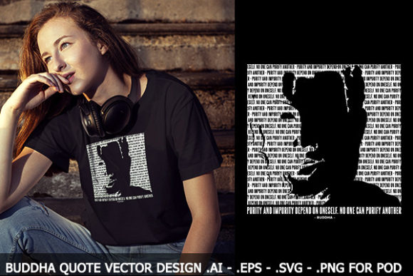 Reviewing the Buddha Quote Motivational Design Vector