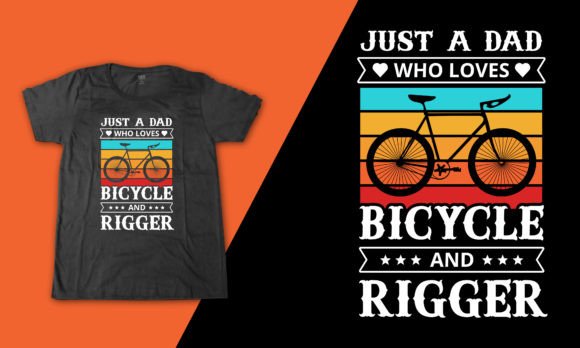 Rigger Vintage Bicycle Dad Quote Vector Review